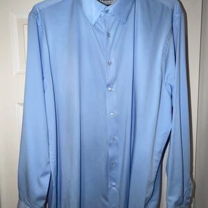 GoTIELESS Classic Sky Blue Men's Dress Shirt